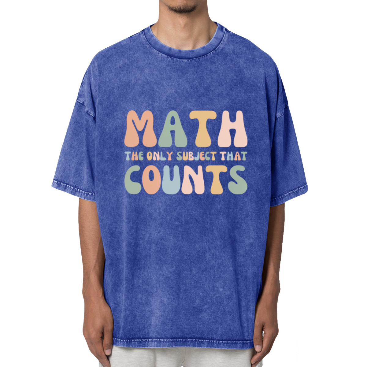 Math The Only Subject That Counts Washed Graphic T-Shirt