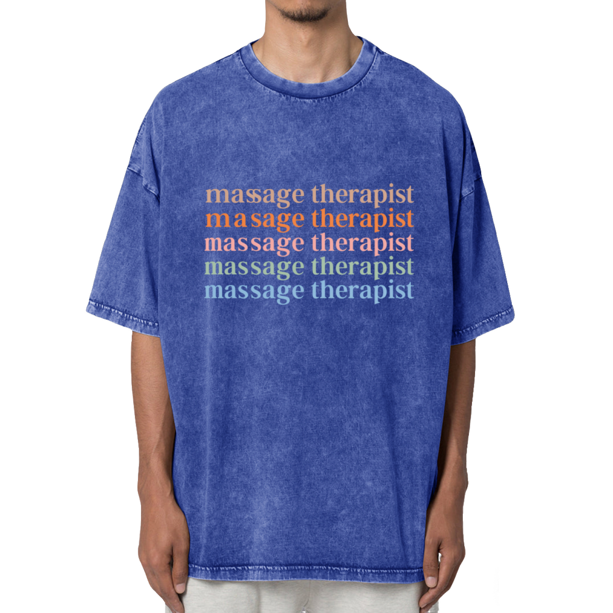 Massage Therapist Quote Washed Graphic Tee
