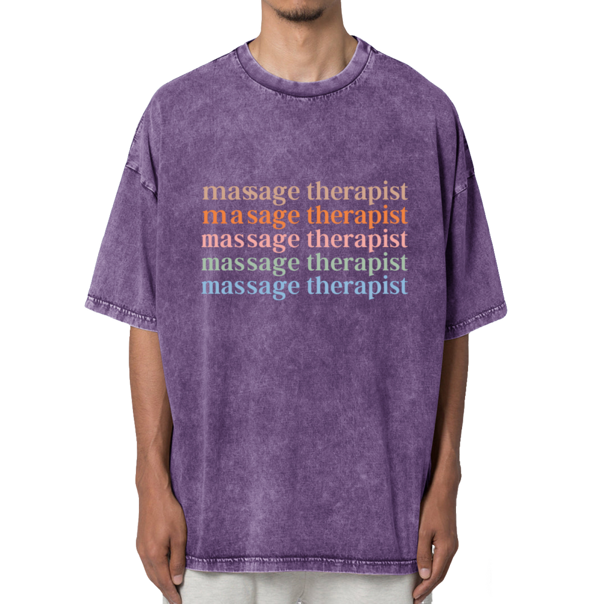 Massage Therapist Quote Washed Graphic Tee