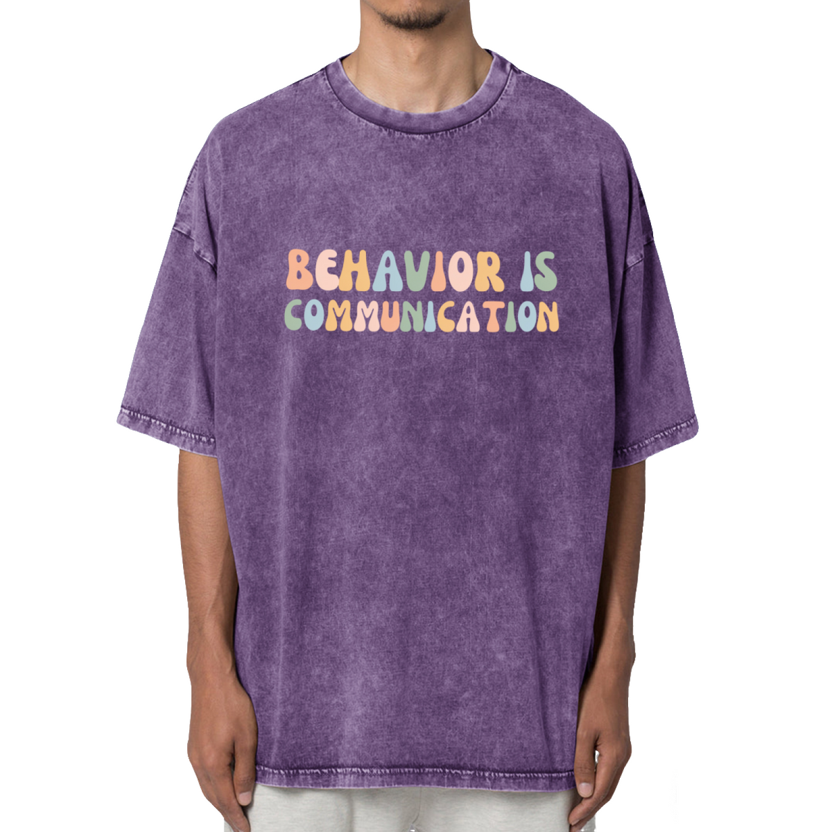 Behavior Is Communication Washed Graphic T-Shirt